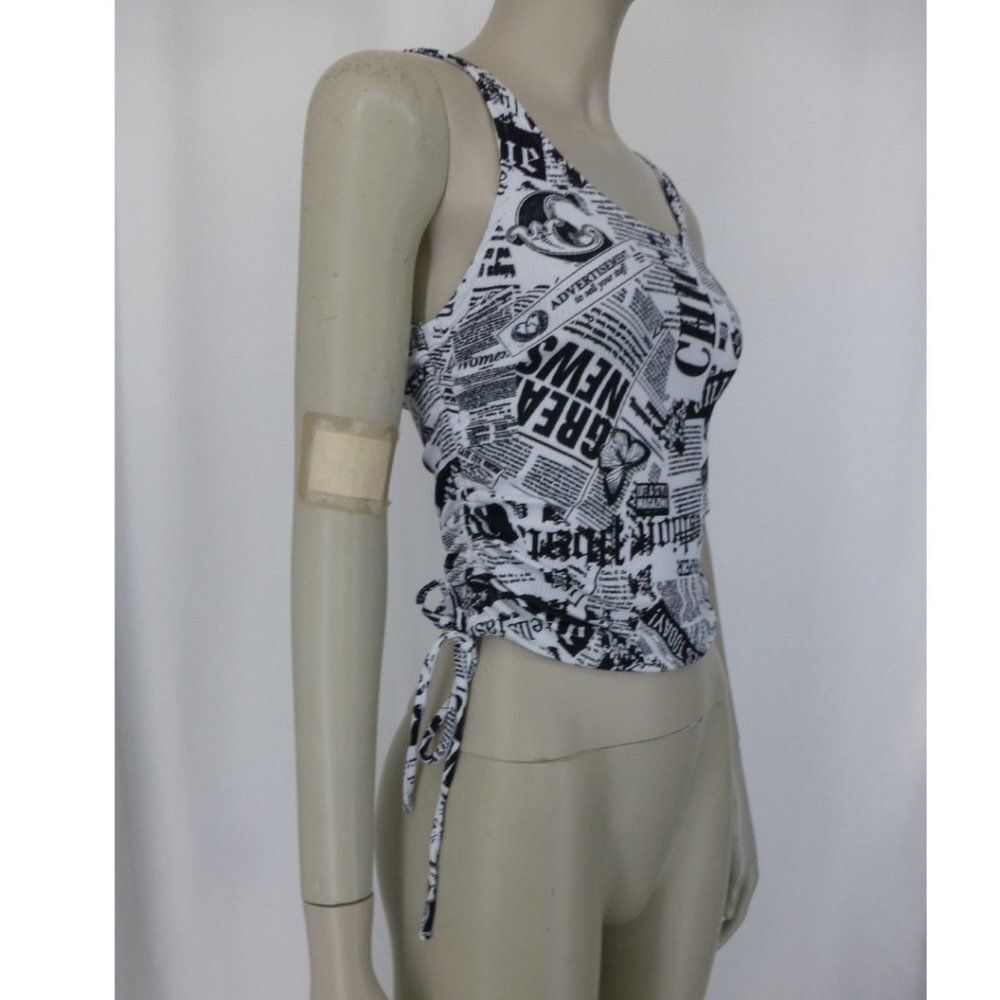 No Boundaries Side Ruched Ribbed Tank Top - Picture 3 of 11